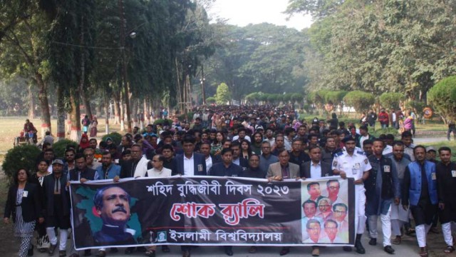যথাযথ মর্যাদায় ইবিতে শহীদ বুদ্ধিজীবী দিবস পালিত