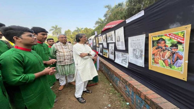 জাবি প্রেসক্লাবের 'সংবাদপত্রে বঙ্গবন্ধু ও মুক্তিযুদ্ধ' শীর্ষক আলোকচিত্র প্রদর্শনী