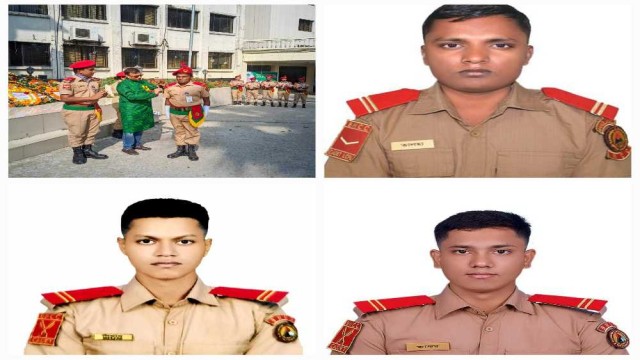 কুবি বিএনসিসি প্লাটুনের ৩ ক্যাডেটের পদোন্নতি