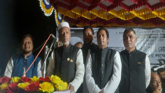 দেওখোলায় নৌকার জনসভা : কথা একটাই, নৌকা প্রতীকে ভোট চাই : এডঃ মোসলেম উদ্দিন