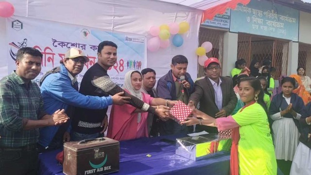 দুর্গাপুরে ডিএসকের আয়োজনে অনুষ্ঠিত হলো মিনি ম্যারাথন প্রতিযোগিতা