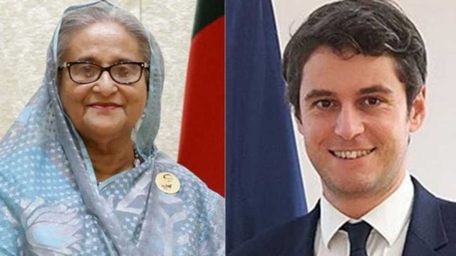 ফ্রান্সের নতুন প্রধানমন্ত্রী গ্যাব্রিয়েল আতালকে অভিনন্দন শেখ হাসিনার