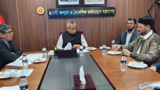 প্রবাসী কল্যাণ মন্ত্রীর সঙ্গে লিবিয়ার রাষ্ট্রদূতের বৈঠক