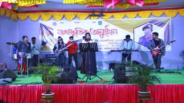 নালিতাবাড়ী থানা পুলিশের উদ্যোগে সাংস্কৃতিক অনুষ্ঠান