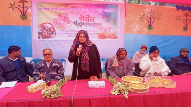 করগাঁও  এ  শীতকালীন "পিঠা উৎসব" ও " নবীন বরণ" অনুষ্ঠান অনুষ্ঠিত