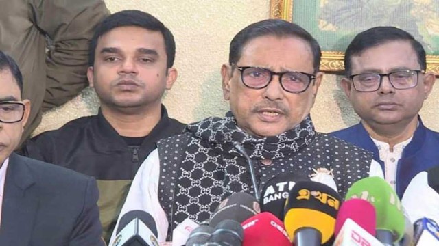বিএনপির কালো পতাকা মিছিল গভীর ষড়যন্ত্রের অংশ: ওবায়দুল কাদের