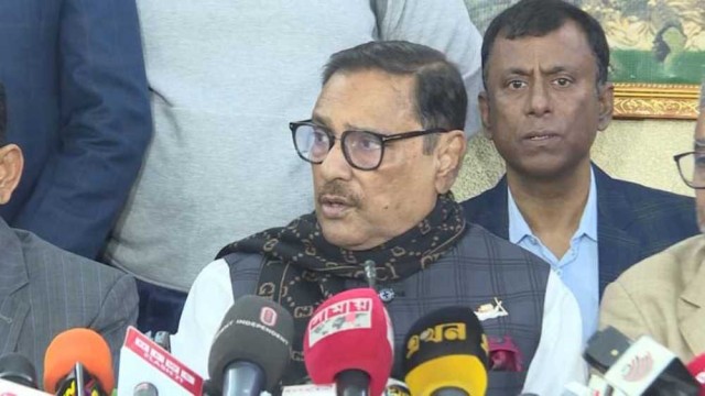 অনুমতি না নিয়ে কর্মসূচি দিলে সরকার চুপচাপ বসে থাকবে না : ওবায়দুল কাদের