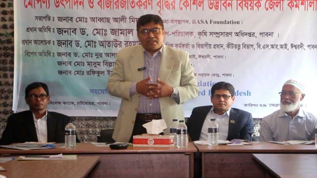 চাটমোহরে মৌ পণ্য উৎপাদন ও বাজারজাতকরণ বৃদ্ধির কৌশল উদ্ভাবন বিষয়ক কর্মশালা অনুষ্ঠিত