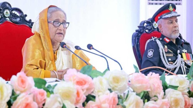 স্যাংশন কখনো একতরফা হয় না, দরকার হলে আমরাও স্যাংশন দিব : প্রধানমন্ত্রী