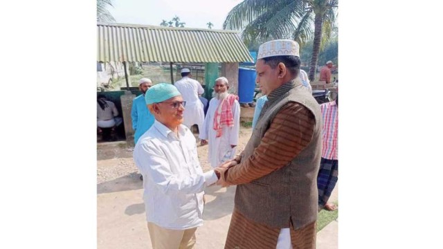 ফুলবাড়িয়ায় উপজেলার চেয়ারম্যান প্রার্থী এডঃ মফিজ উদ্দিনের গণসংযোগ